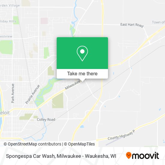 Spongespa Car Wash map