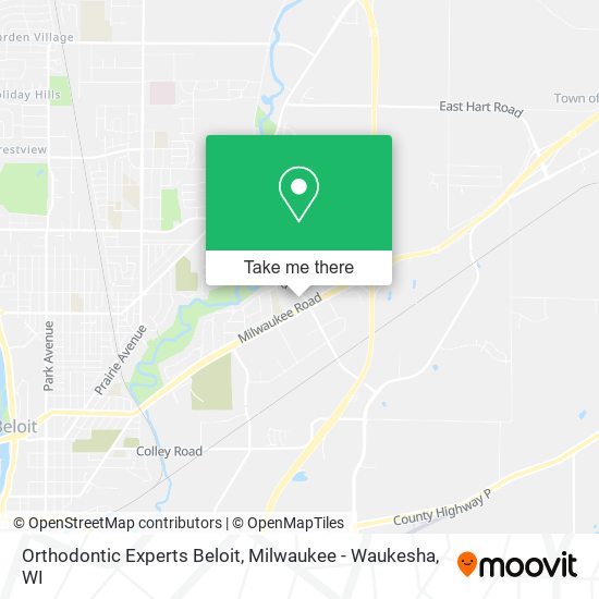 Mapa de Orthodontic Experts Beloit