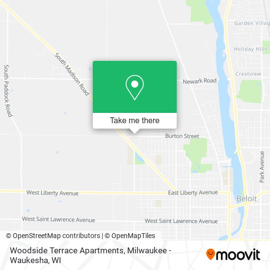 Mapa de Woodside Terrace Apartments