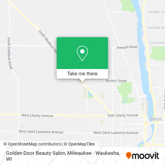 Mapa de Golden Door Beauty Salon