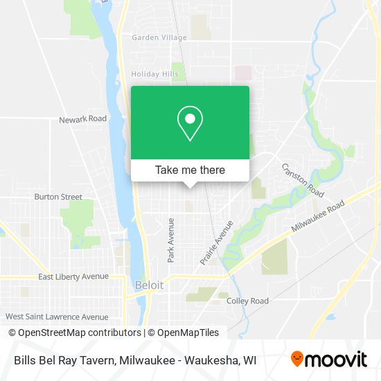 Mapa de Bills Bel Ray Tavern