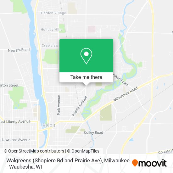 Mapa de Walgreens (Shopiere Rd and Prairie Ave)