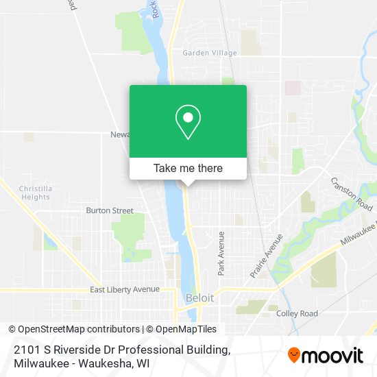 Mapa de 2101 S Riverside Dr Professional Building