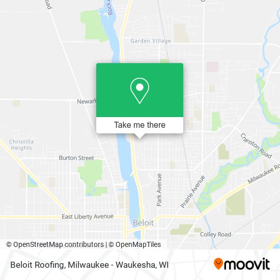 Mapa de Beloit Roofing