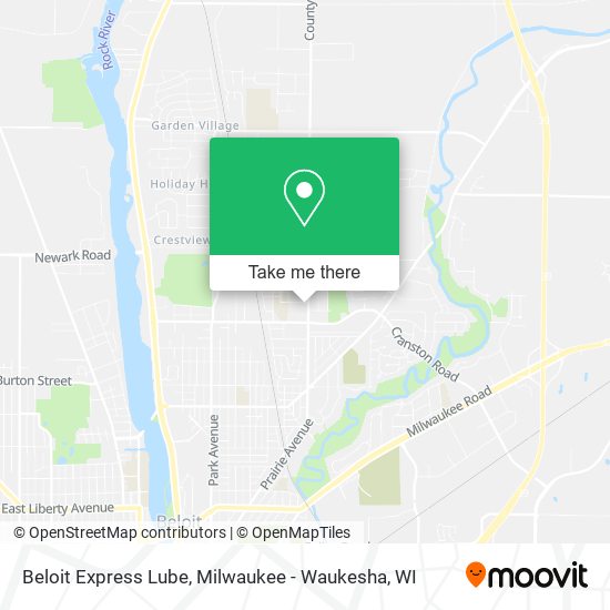 Mapa de Beloit Express Lube