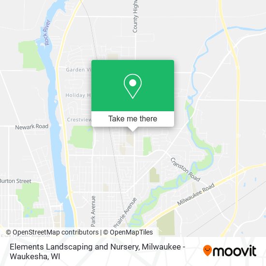 Elements Landscaping and Nursery map