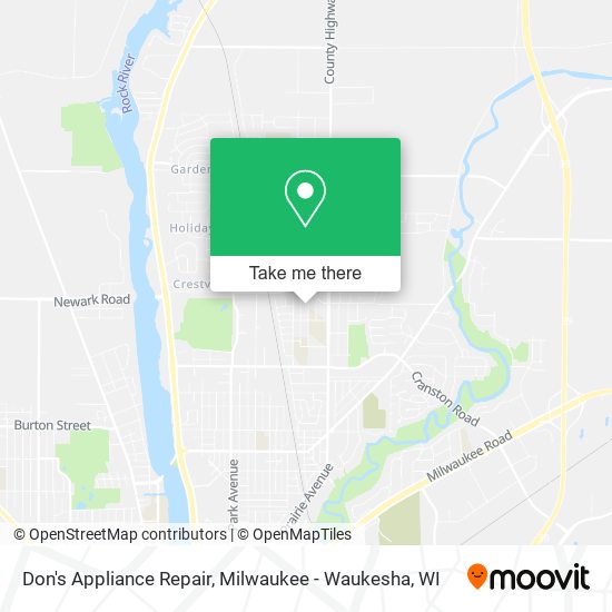 Don's Appliance Repair map