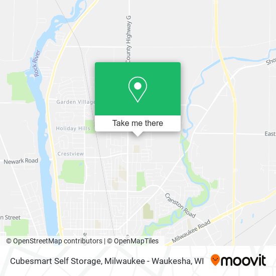 Cubesmart Self Storage map