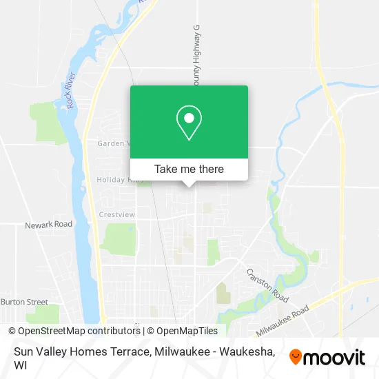 Mapa de Sun Valley Homes Terrace