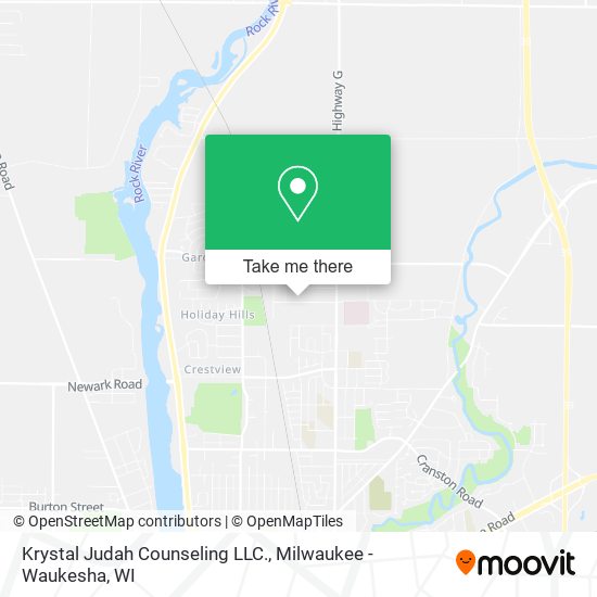 Krystal Judah Counseling LLC. map