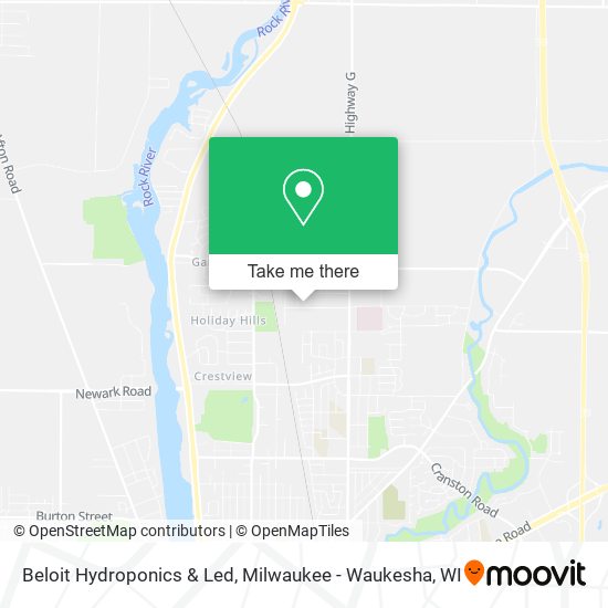 Beloit Hydroponics & Led map