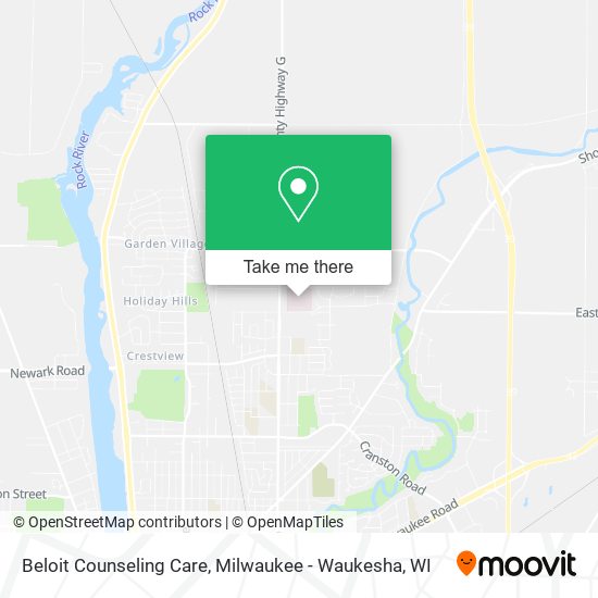 Beloit Counseling Care map