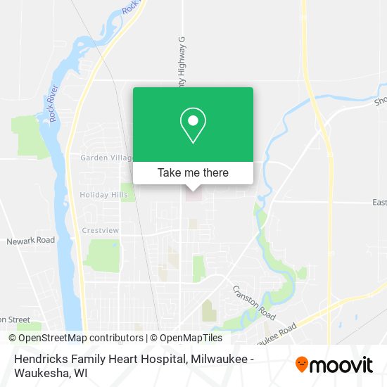 Hendricks Family Heart Hospital map