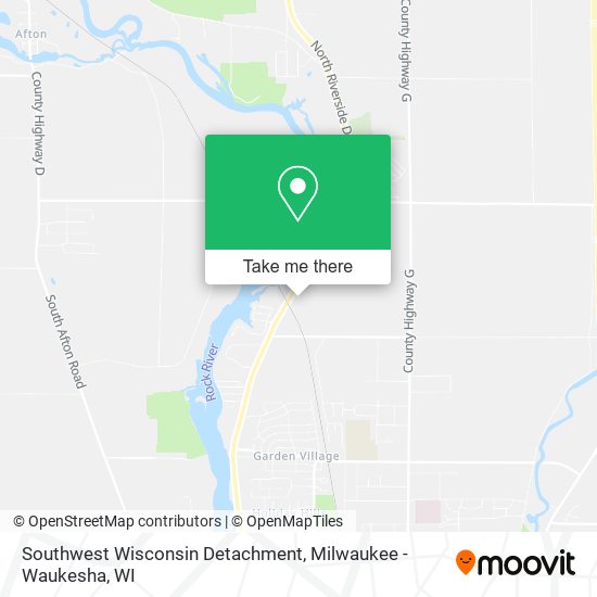 Southwest Wisconsin Detachment map
