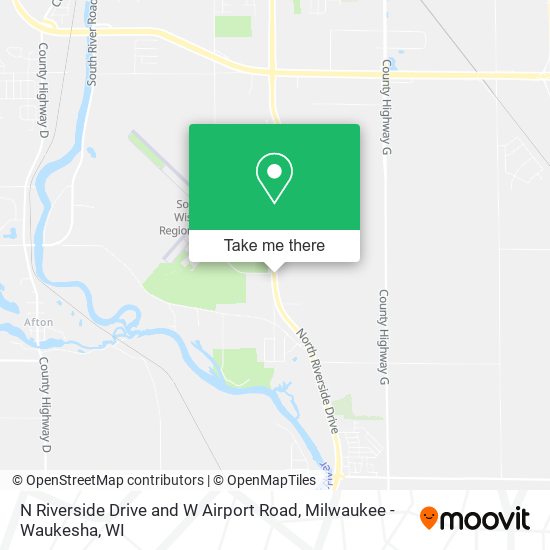 N Riverside Drive and W Airport Road map