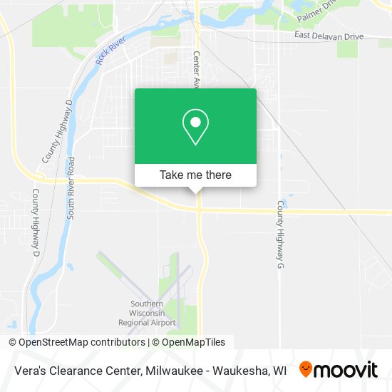 Vera's Clearance Center map