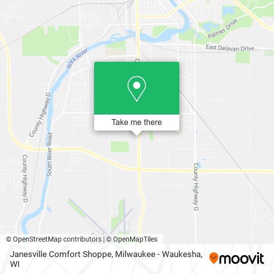 Mapa de Janesville Comfort Shoppe