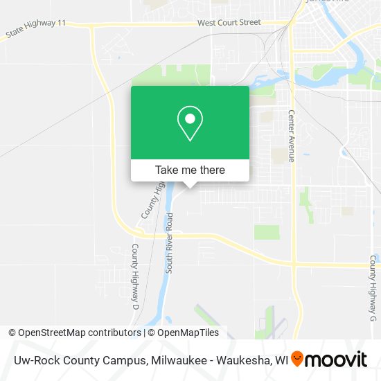Uw-Rock County Campus map