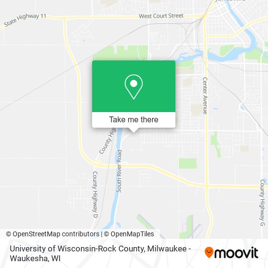 Mapa de University of Wisconsin-Rock County