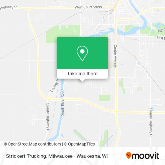 Mapa de Strickert Trucking