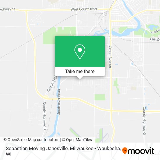 Mapa de Sebastian Moving Janesville