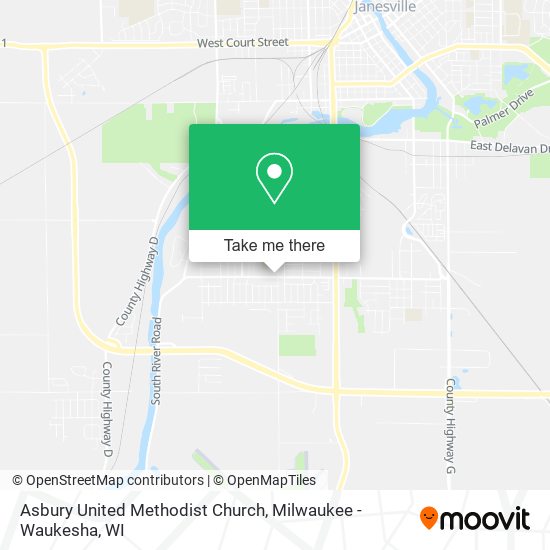 Asbury United Methodist Church map