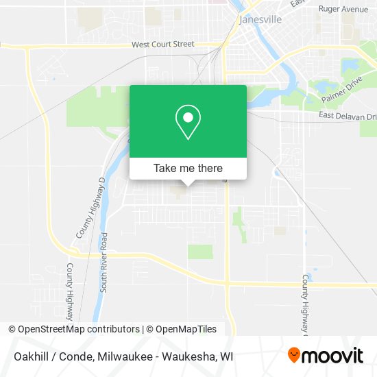 Oakhill / Conde map