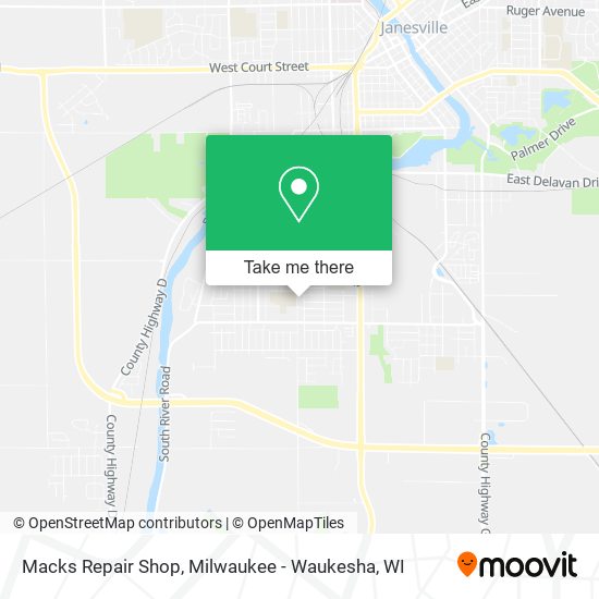 Macks Repair Shop map