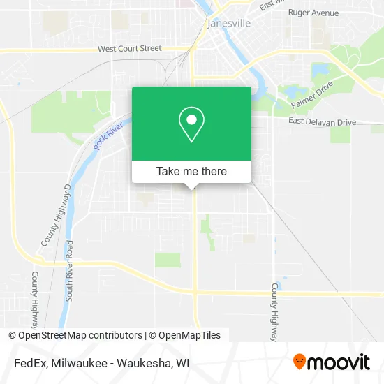 FedEx map