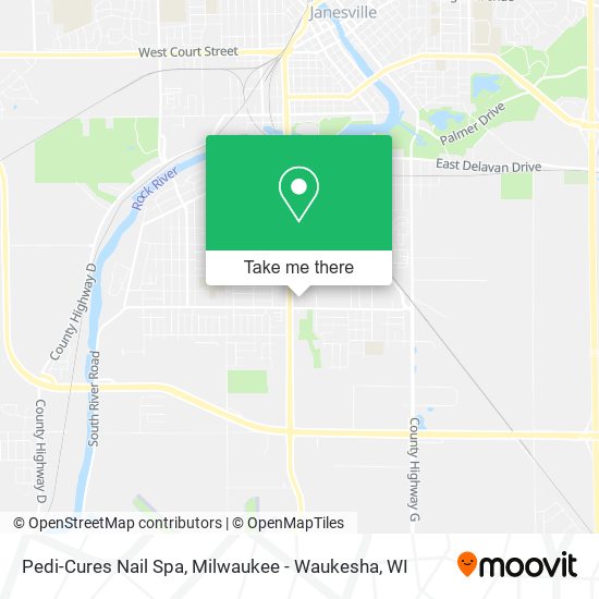 Pedi-Cures Nail Spa map