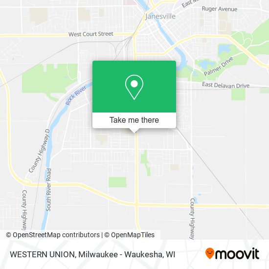 WESTERN UNION map