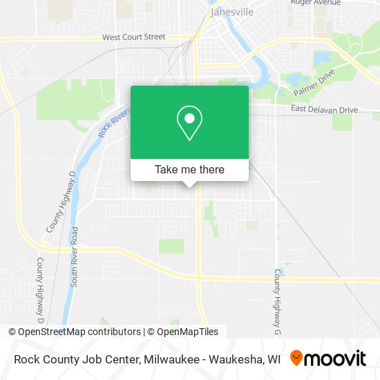 Mapa de Rock County Job Center
