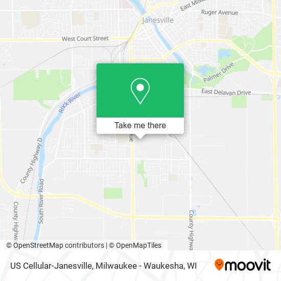 US Cellular-Janesville map