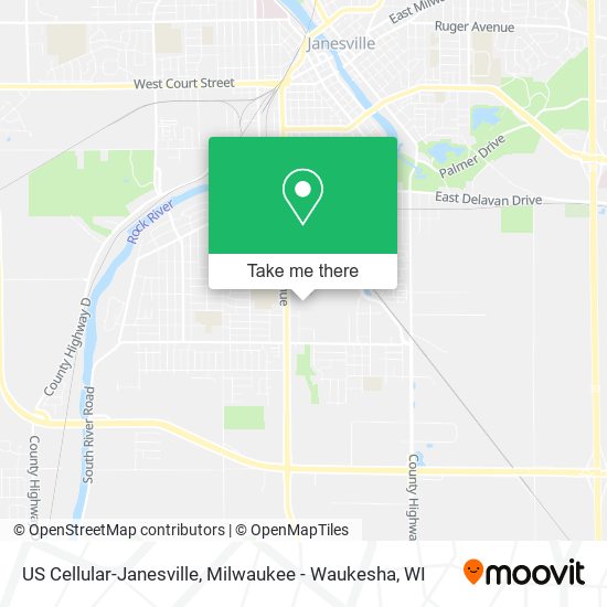 Mapa de US Cellular-Janesville