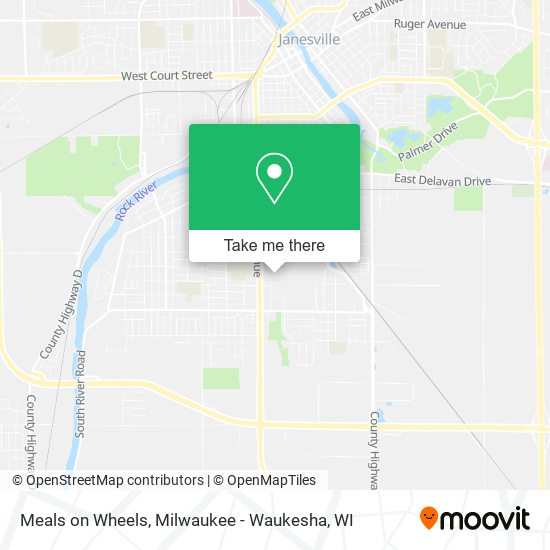 Meals on Wheels map