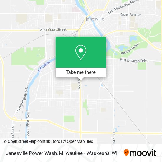 Mapa de Janesville Power Wash