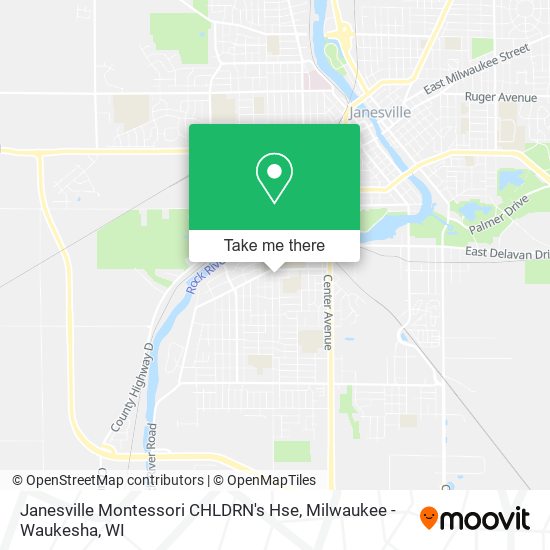 Mapa de Janesville Montessori CHLDRN's Hse