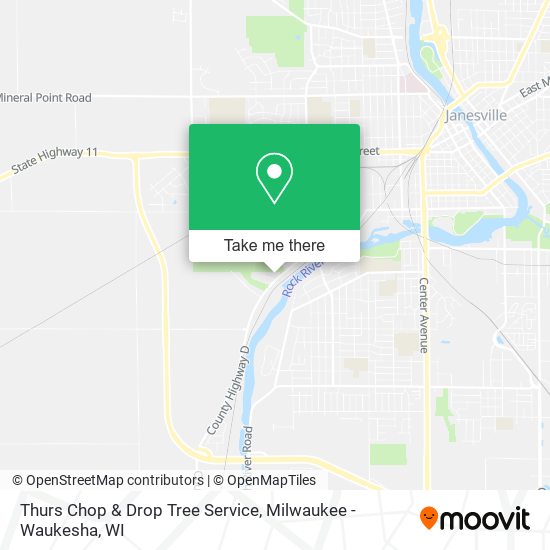 Mapa de Thurs Chop & Drop Tree Service