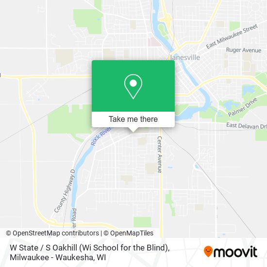 Mapa de W State / S Oakhill (Wi School for the Blind)