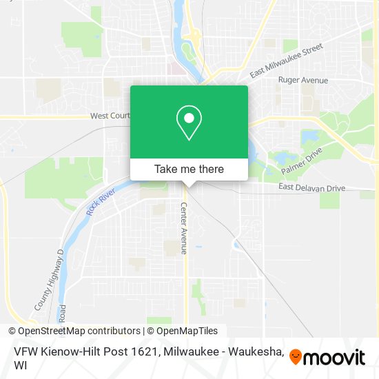 VFW Kienow-Hilt Post 1621 map