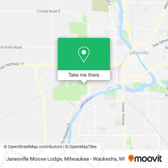 Janesville Moose Lodge map