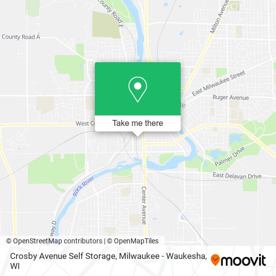 Mapa de Crosby Avenue Self Storage