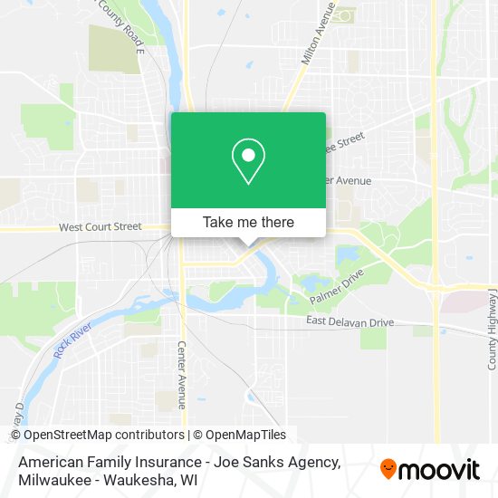 Mapa de American Family Insurance - Joe Sanks Agency