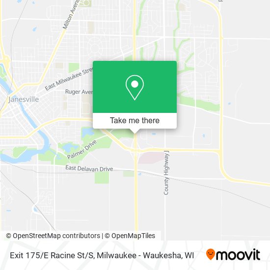 Exit 175/E Racine St/S map