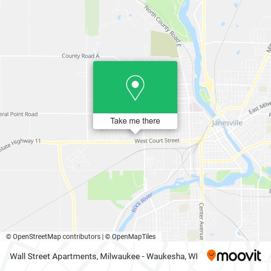 Mapa de Wall Street Apartments