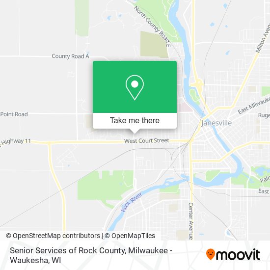 Senior Services of Rock County map