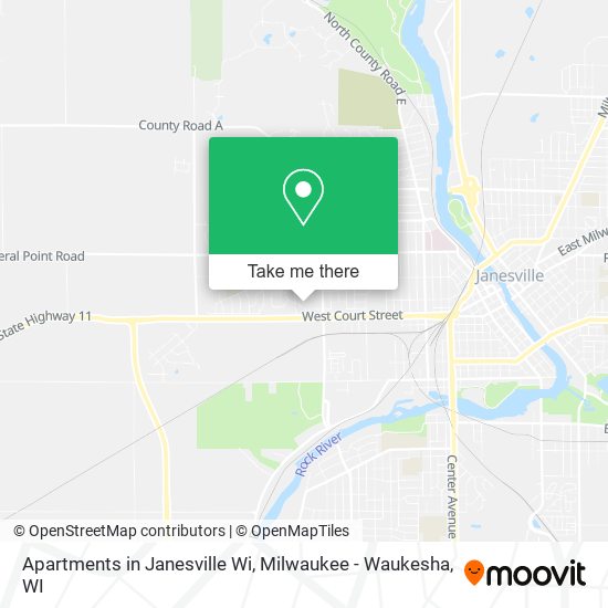 Mapa de Apartments in Janesville Wi