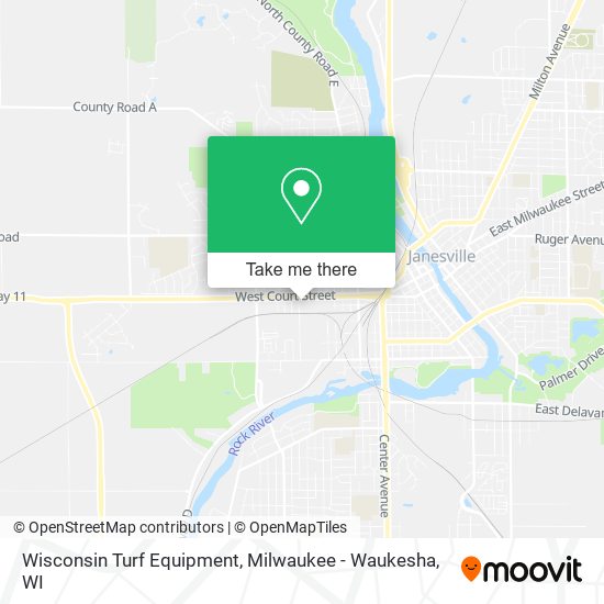 Mapa de Wisconsin Turf Equipment