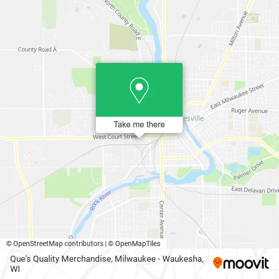 Que's Quality Merchandise map