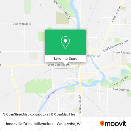 Janesville Brick map